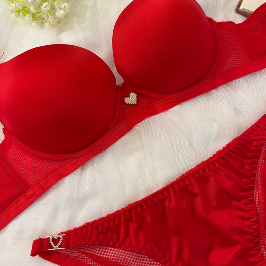 Silk Padded Stylish  Bra & Panty Set