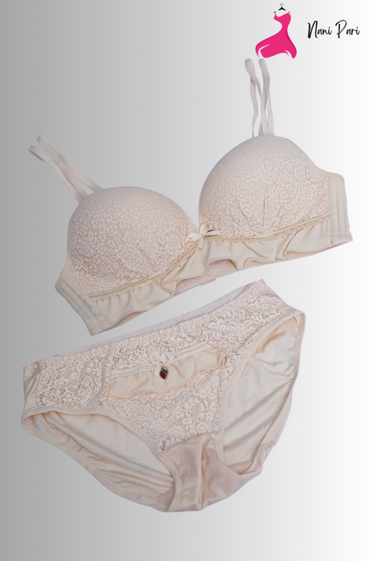 Stylish NetPadded Bra & Panty