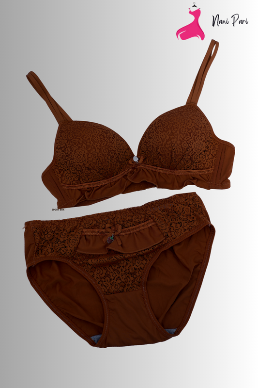 Stylish NetPadded Bra & Panty