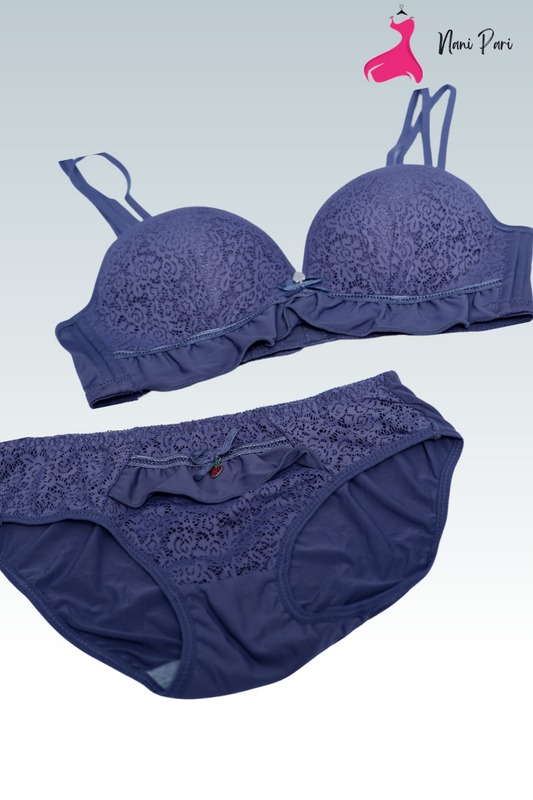 Stylish NetPadded Bra & Panty